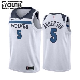 Dres Minnesota Timberwolves Kyle Anderson 5 Nike 2022-23 Association Edition Bijela Swingman - Dječji